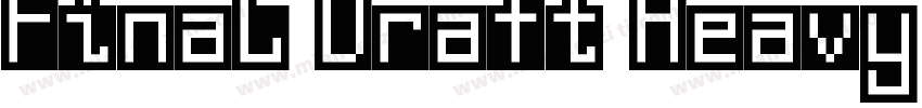 Final Draft Heavy Regular字体转换